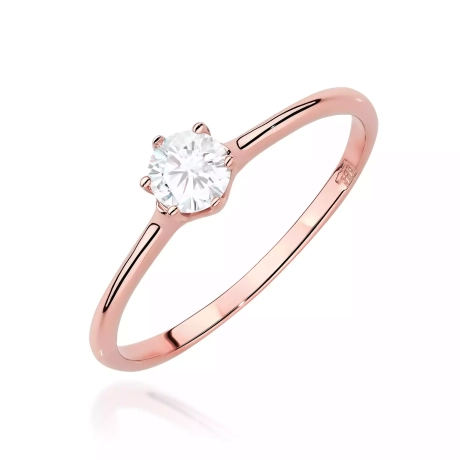 Przejdź do produktu Pierścionek BW0499 Diament Laboratoryjny 0,25ct różowe złoto 