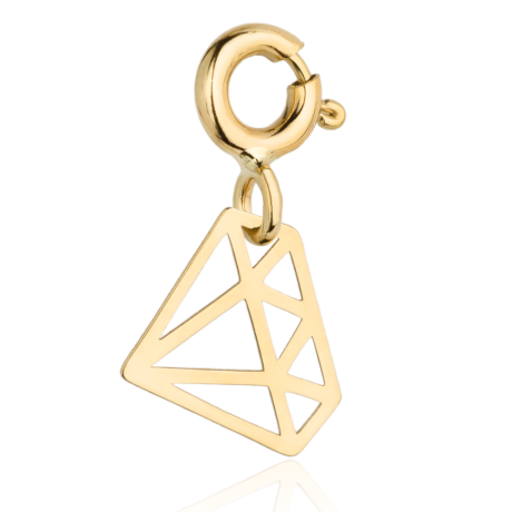 Przejdź do produktu Zawieszka/charms złoty diament 