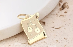 Zawieszka znak zodiaku waga na papirusie-585