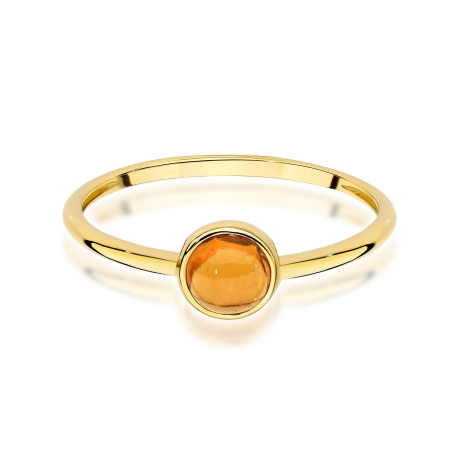 Przejdź do produktu Pierścionek z żółtego złota z żółtym turmalinem 1,00ct Fire Of Love 