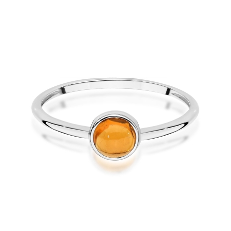 Przejdź do produktu Pierścionek z bialego złota z żółtym turmalinem 1,00ct Fire Of Love