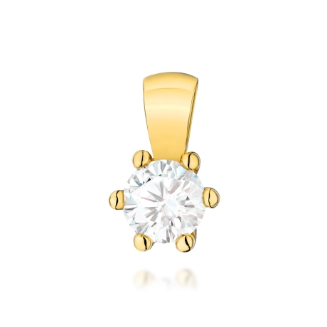 Przejdź do produktu Zawieszka BZ0222 Diament Laboratoryjny 0,30ct żółte złoto 
