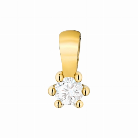 Przejdź do produktu Zawieszka BZ0222 Diament Laboratoryjny 0,10ct żółte złoto 