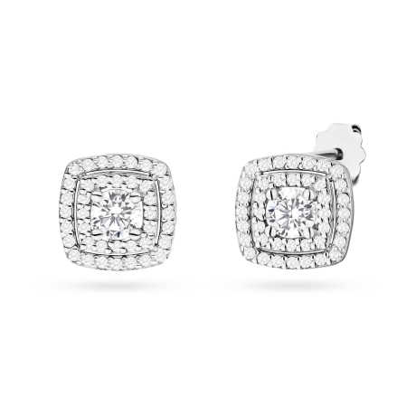 Przejdź do produktu Kolczyki BK0506 z diamentami laboratoryjnymi białe złoto 