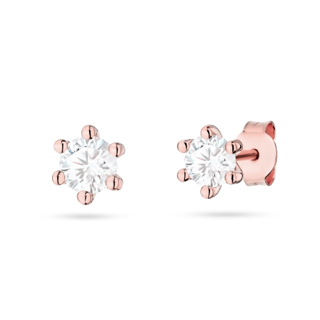Przejdź do produktu Kolczyki BK0222 Diament Laboratoryjny 2 x 0,10ct różowe złoto