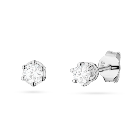 Przejdź do produktu Kolczyki BK0068 Diament Laboratoryjny 2 x 0,15ct białe złoto