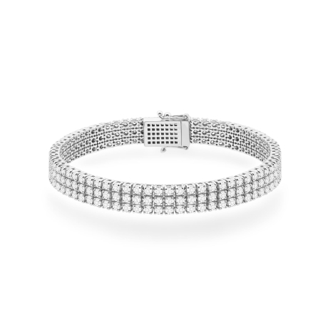 Przejdź do produktu Bransoletka BR0035 z diamentami laboratoryjnymi białe złoto