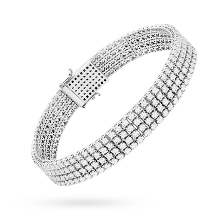 Przejdź do produktu Bransoletka BR0036 z diamentami laboratoryjnymi białe złoto