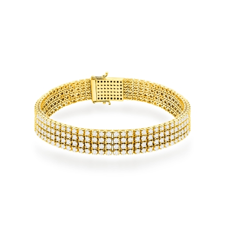 Przejdź do produktu Bransoletka BR0036 z diamentami laboratoryjnymi żółte złoto 