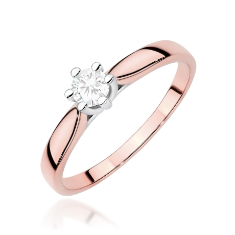 Przejdź do produktu Pierścionek BW0222 Diament Laboratoryjny 0,30ct różowe złoto