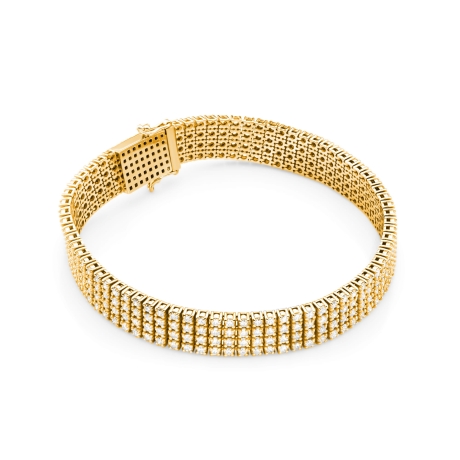 Przejdź do produktu Bransoletka z żółtego złota 585 z diamentami 6,00ct The Diamonds B036