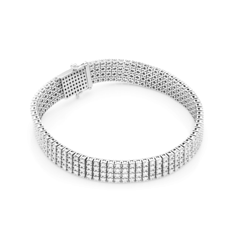 Przejdź do produktu Bransoletka z białego złota 585 z diamentami 6,00ct The Diamonds B036