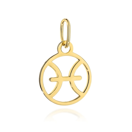 Przejdź do produktu  Zawieszka złota znak zodiaku RYBY 