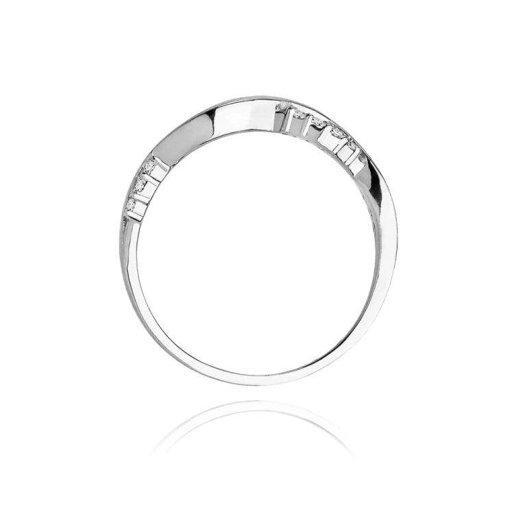 Pierścionek zaręczynowy z białego złota z diamentami 0,07ct Fire Of Love BW-96-białe-b