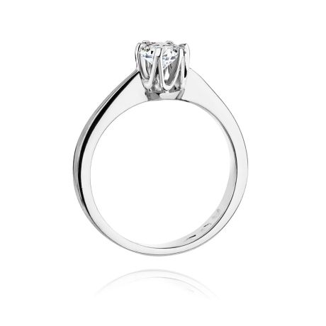 Przejdź do produktu Pierścionek zaręczynowy z białego złota z diamentem 0,30ct Fire Of Love