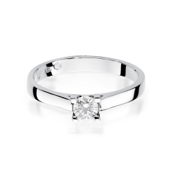 Pierścionek zaręczynowy z białego złota z diamentem 0,30ct Fire Of Love BW-221B-0,30ct-b