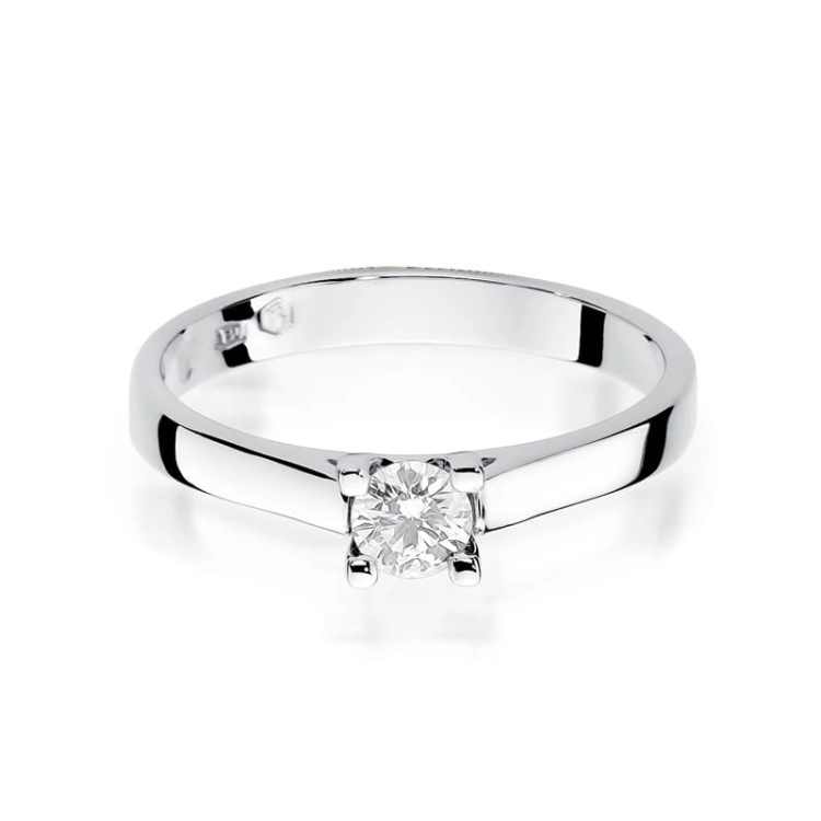Pierścionek zaręczynowy z białego złota z diamentem 0,30ct Fire Of Love BW-221B-0,30ct-b