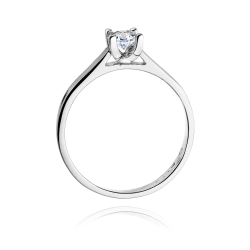 Pierścionek zaręczynowy z białego złota z diamentem 0,30ct Fire Of Love BW-221B-0,30ct-b