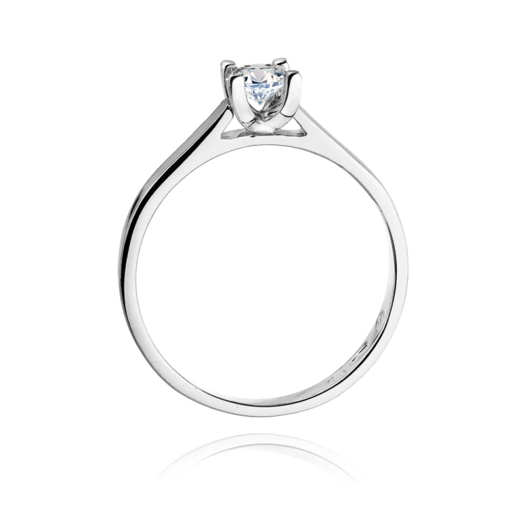 Pierścionek zaręczynowy z białego złota z diamentem 0,30ct Fire Of Love BW-221B-0,30ct-b