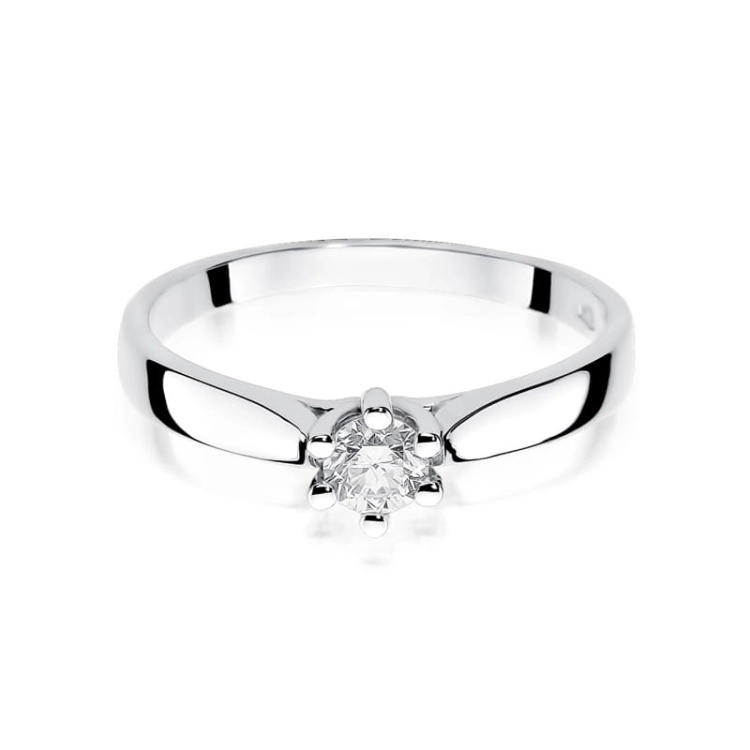 Pierścionek zaręczynowy z białego złota z diamentem 0,25ct Fire Of Love BW-222B-0,25ct-b