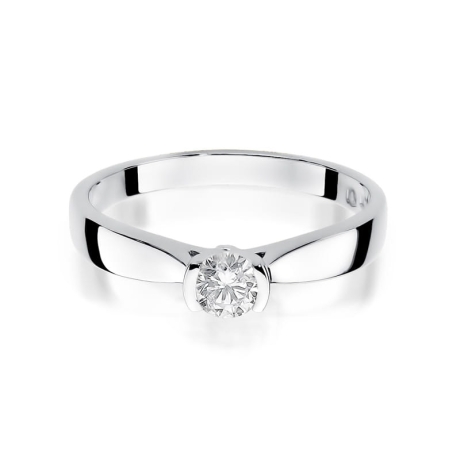 Przejdź do produktu Pierścionek zaręczynowy z białego złota z diamentem 0,25ct Fire Of Love 