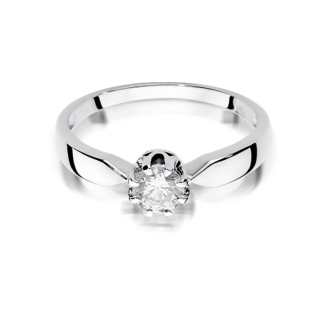 Przejdź do produktu Pierścionek zaręczynowy z białego złota z diamentem 0,50ct Fire Of Love