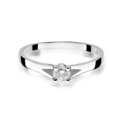 Pierścionek zaręczynowy z białego złota z diamentem 0,20ct Fire Of Love BW-240-b