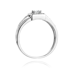 Pierścionek zaręczynowy z białego złota z diamentami 0,29ct Fire Of Love BW-271-diamenty-b