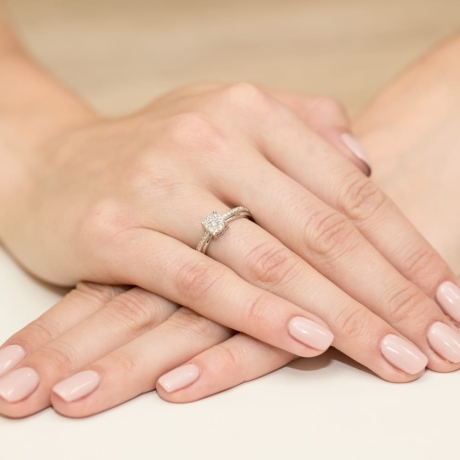 Przejdź do produktu Pierścionek zaręczynowy z żółtego złota z diamentami 0,25ct Fire Of Love