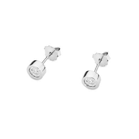 Przejdź do produktu Kolczyki z białego złota 585 z diamentami 0,16ct The Diamonds 