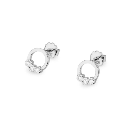 Przejdź do produktu Kolczyki z białego złota 585 z diamentami 0,05ct The Diamonds