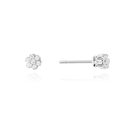 Przejdź do produktu Kolczyki z białego złota 585 z diamentami 0,20ct The Diamonds 