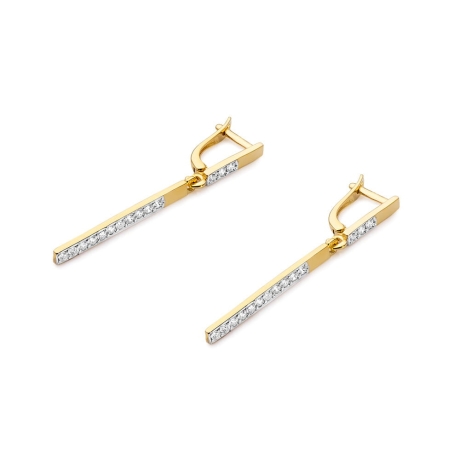 Przejdź do produktu Kolczyki z żółtego złota 585 z diamentami 0,56ct The Diamonds