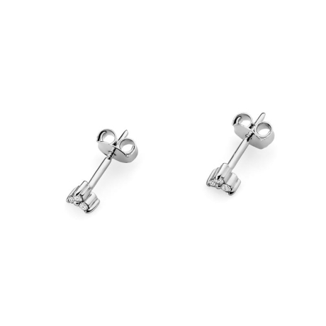 Przejdź do produktu Kolczyki z białego złota 585 z diamentami 0,09ct The Diamonds 