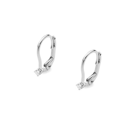 Przejdź do produktu Kolczyki z białego złota 585 z diamentami 0,08ct The Diamonds