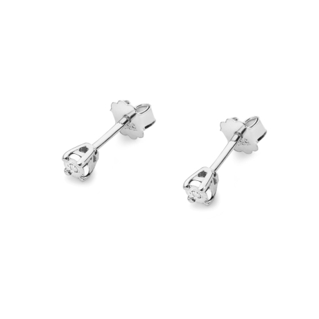 Przejdź do produktu Kolczyki z białego złota 585 z diamentami 0,02ct The Diamonds