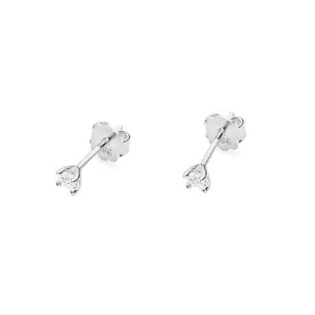 Przejdź do produktu Kolczyki z białego złota 585 z diamentami 0,08ct The Diamonds