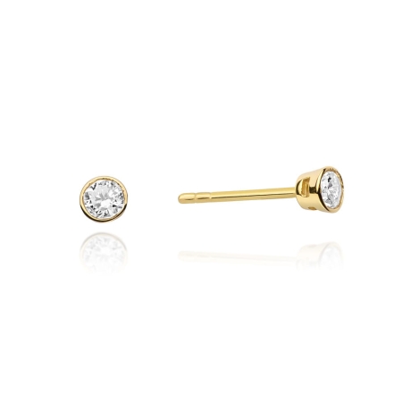Przejdź do produktu Kolczyki z żółtego złota 585 z diamentami 0,20ct The Diamonds