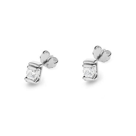 Przejdź do produktu Kolczyki z białego złota 585 z diamentami 0,20ct The Diamonds
