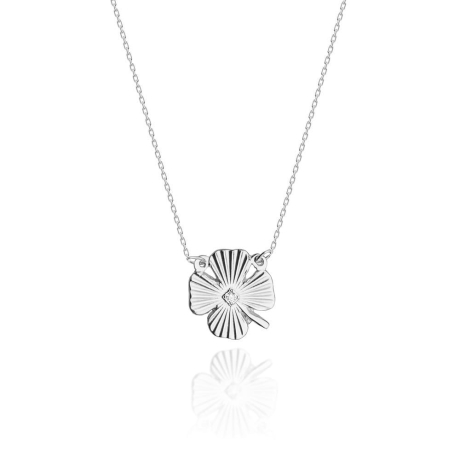 Przejdź do produktu Naszyjnik z białego złota z diamentem 0,005ct The Diamonds