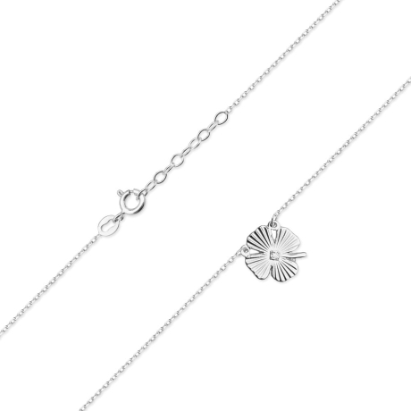 Przejdź do produktu Naszyjnik z białego złota z diamentem 0,005ct The Diamonds