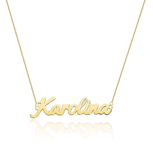 Naszyjnik z żółtego złota z diamentem 0,005ct Karolina The Diamonds  BC-67-Karolina