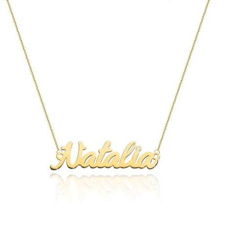 Przejdź do produktu Naszyjnik z żółtego złota z diamentem 0,005ct Natalia The Diamonds