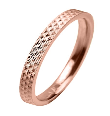 Obrączka modułowa z różowego złota płaska 2mm Modular M011-2mm-r