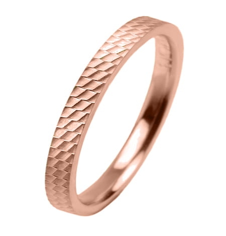 Obrączka modułowa z różowego złota płaska 2mm Modular M013-2mm-r