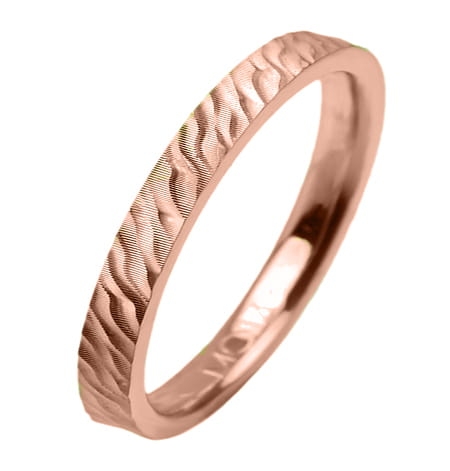 Obrączka modułowa z różowego złota płaska 2mm Modular M014-2mm-r