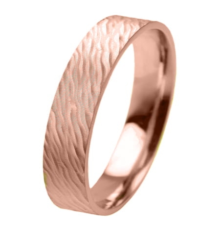 Obrączka modułowa z różowego złota płaska 4mm Modular M014-4mm-r