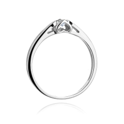 Pierścionek zaręczynowy z białego złota z diamentem 0,30ct Fire Of Love BW-320-0,30ct-b
