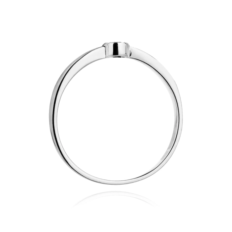 Pierścionek zaręczynowy z białego złota z diamentami 0,04ct Fire Of Love BW-322-b