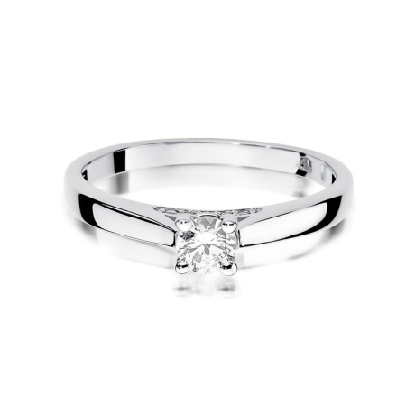 Przejdź do produktu Pierścionek zaręczynowy z białego złota z diamentami 0,30ct Fire Of Love